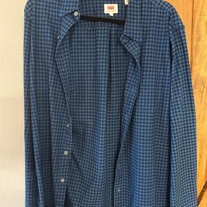 Levi's Navy Checkered Shirt